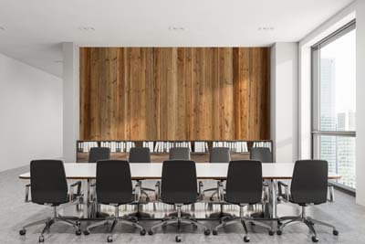 Biroja sanāksmju telpu interjera dizains