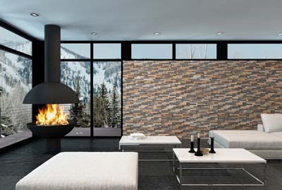 Wall panels in luxury interior