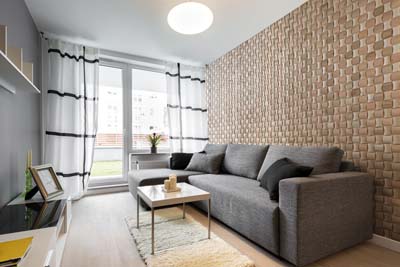 calming interior feeling with wall panels 