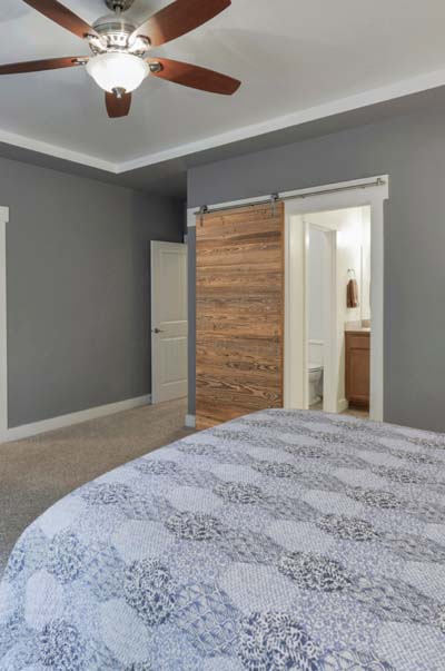Doors and wall from reclaimed wood 