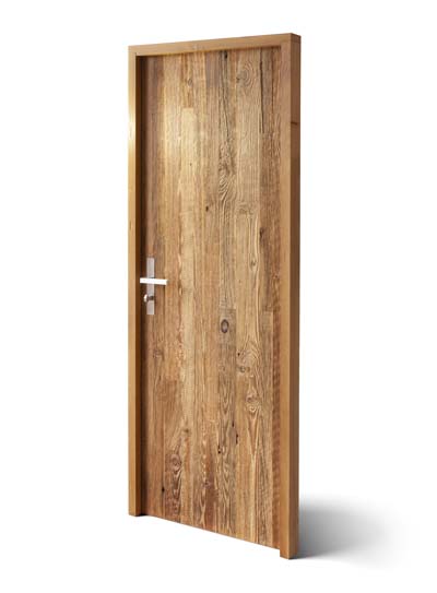 reclaimed wood doors with hidden hinges 