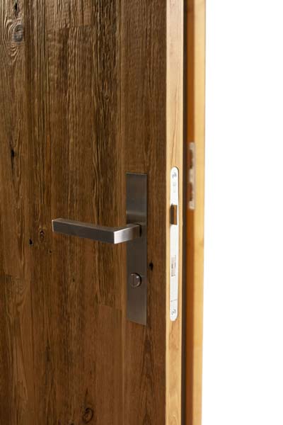reclaimed wood doors with hidden hinges 