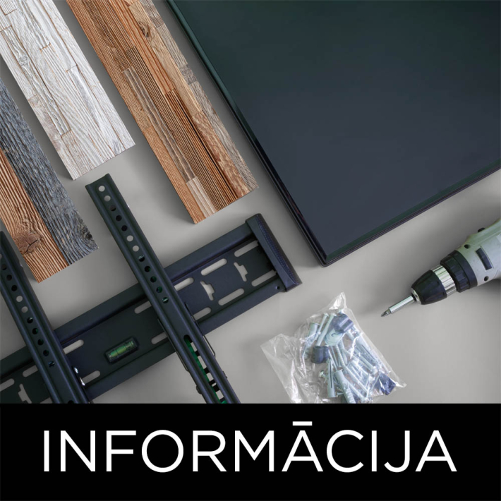 TV stiprināšana pie koka paneļu sienas