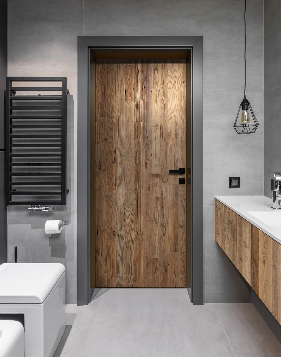 Porte en vieux bois – Vertical