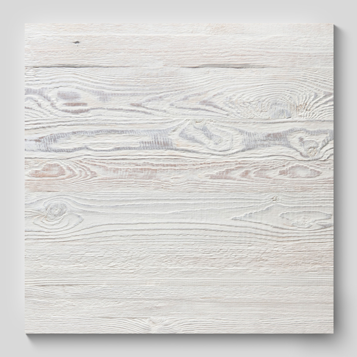 Three-layer panel: white-wash reclaimed wood