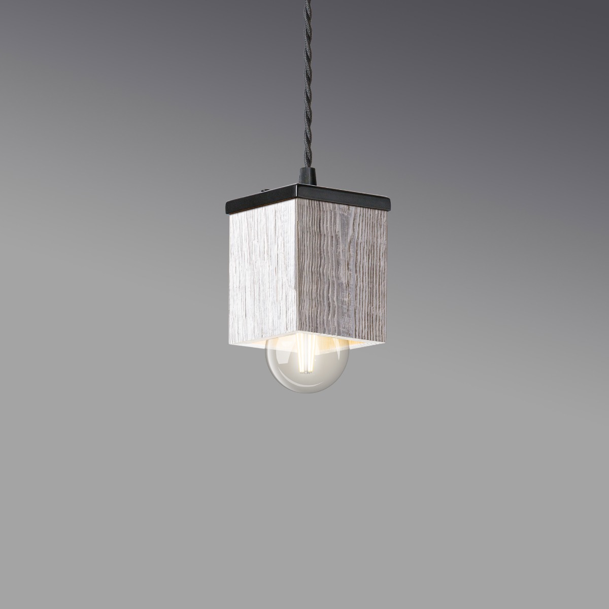 Ceiling lamp 8x10 cm - Reclaimed wood