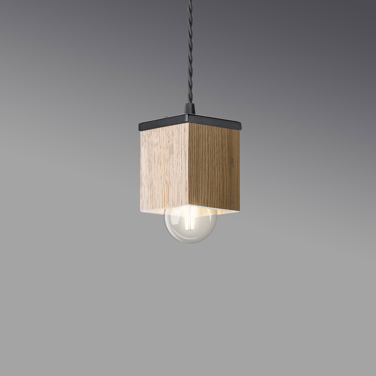 Ceiling lamp 8x10 cm - Reclaimed wood