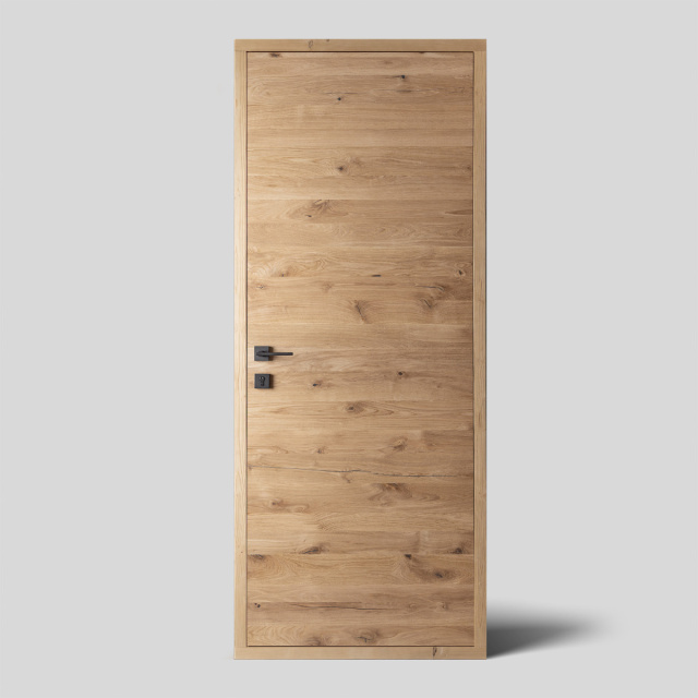 Porte intérieure en chêne rustique