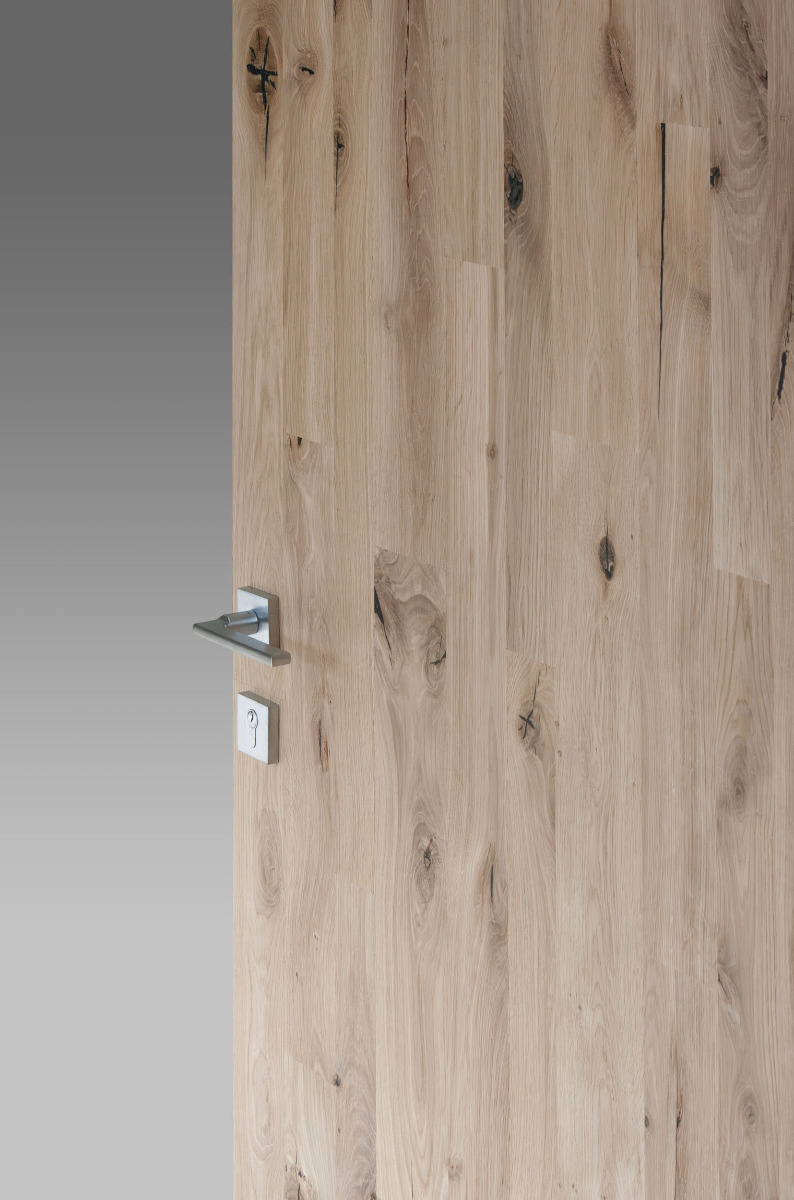 Porte en chêne (Rustic) - Vertical