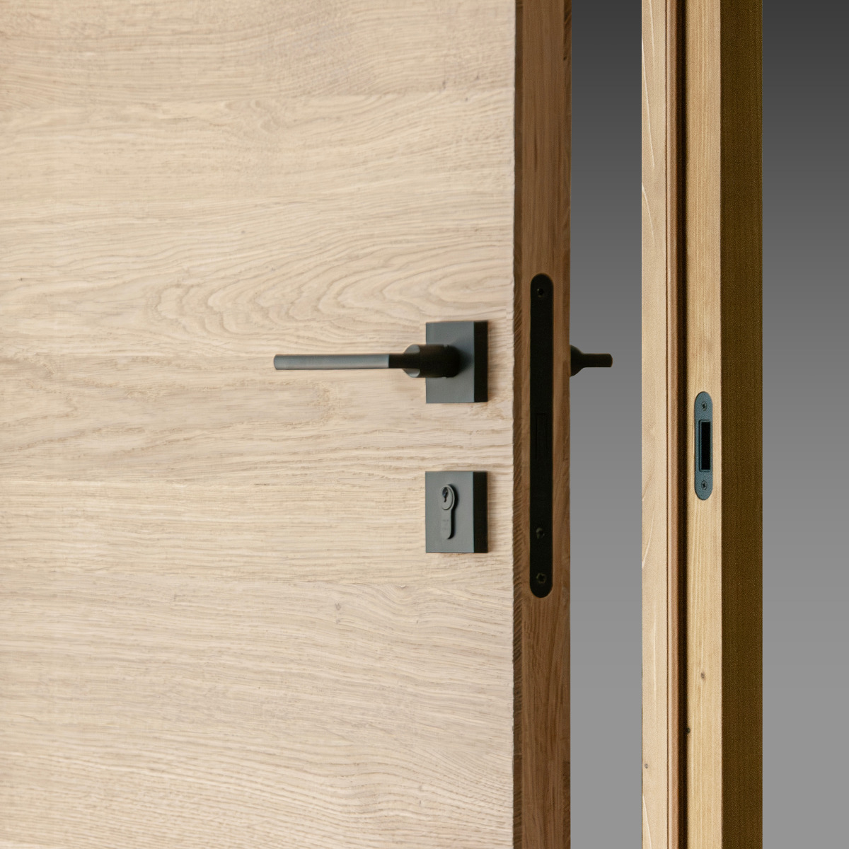 Oak wood door - Horizontal