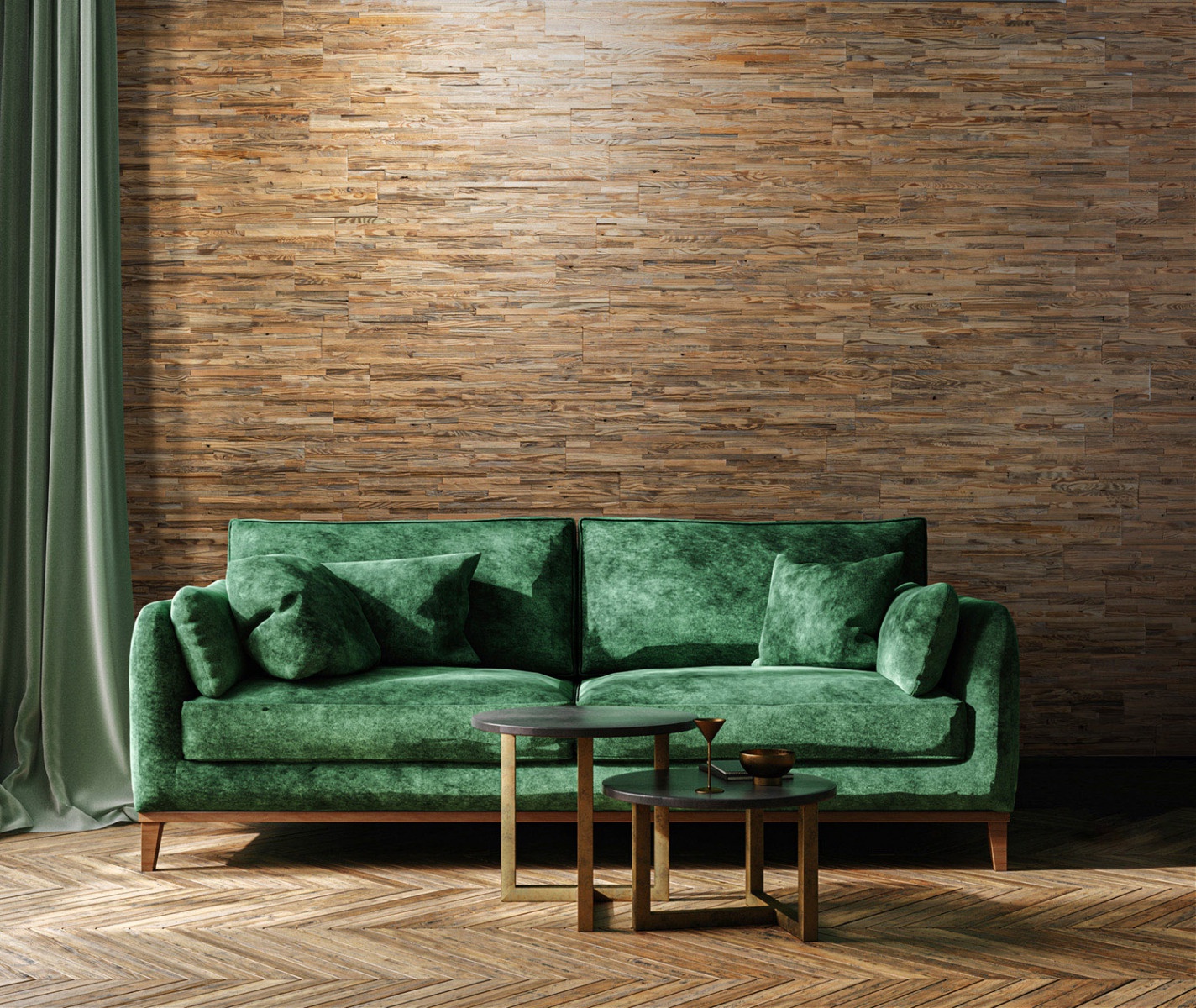 panneau mural 3d en bois de vieux brossé et brûlé par le soleil Brut