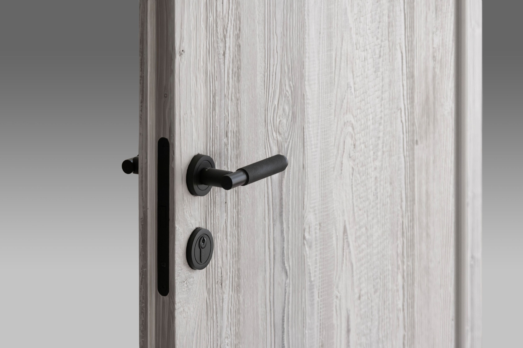 door surface made from reclaimed wood finished with whitewash
