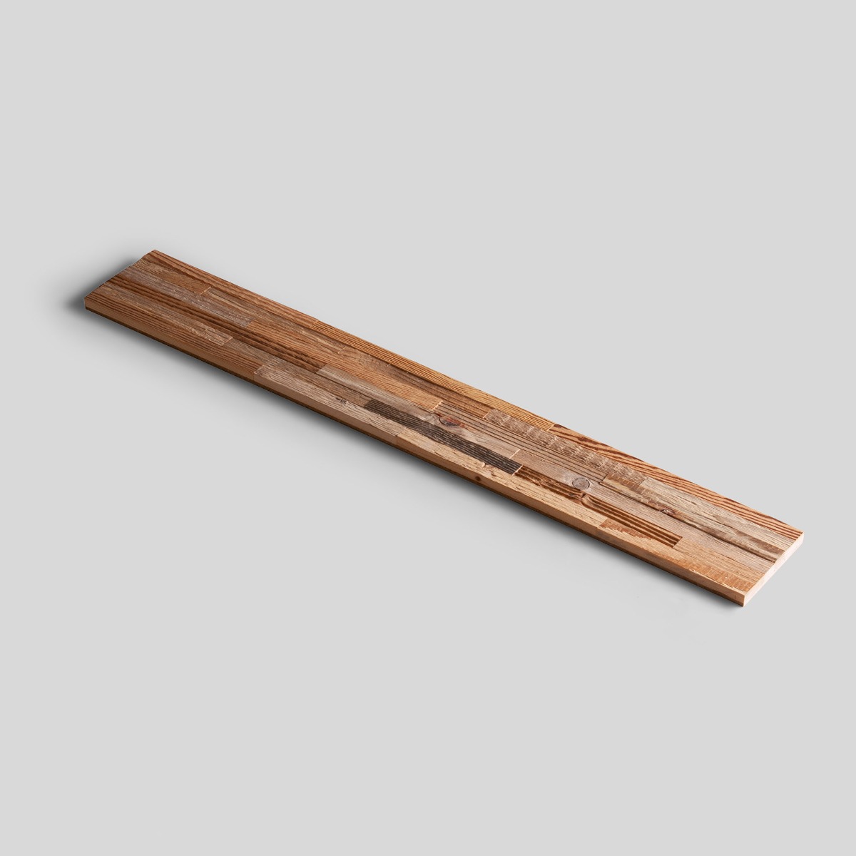Wall panel made from brushed reclaimed wood - Brut