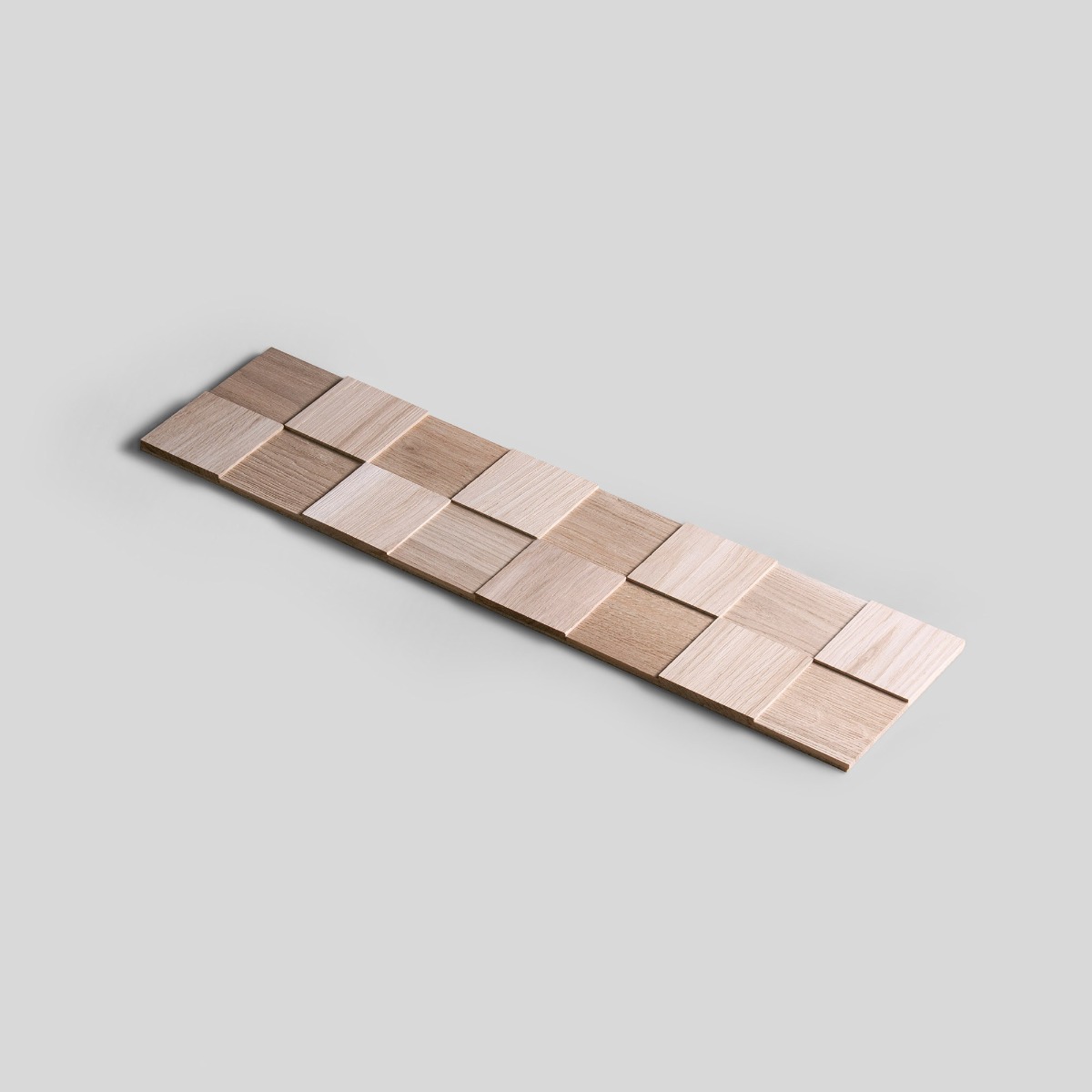 3D Wandpaneele aus Eiche Massivholz - Chess