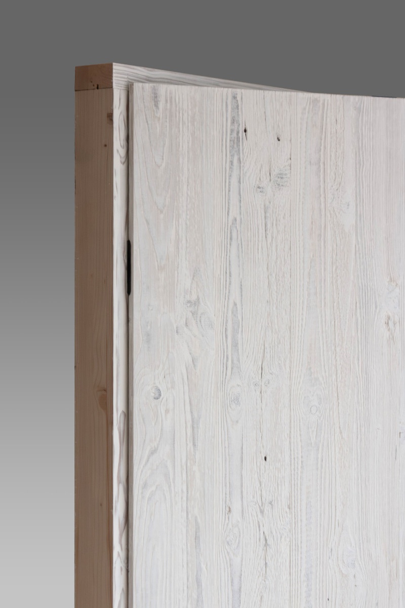 Porte en vieux bois (Whitewash) - Vertical
