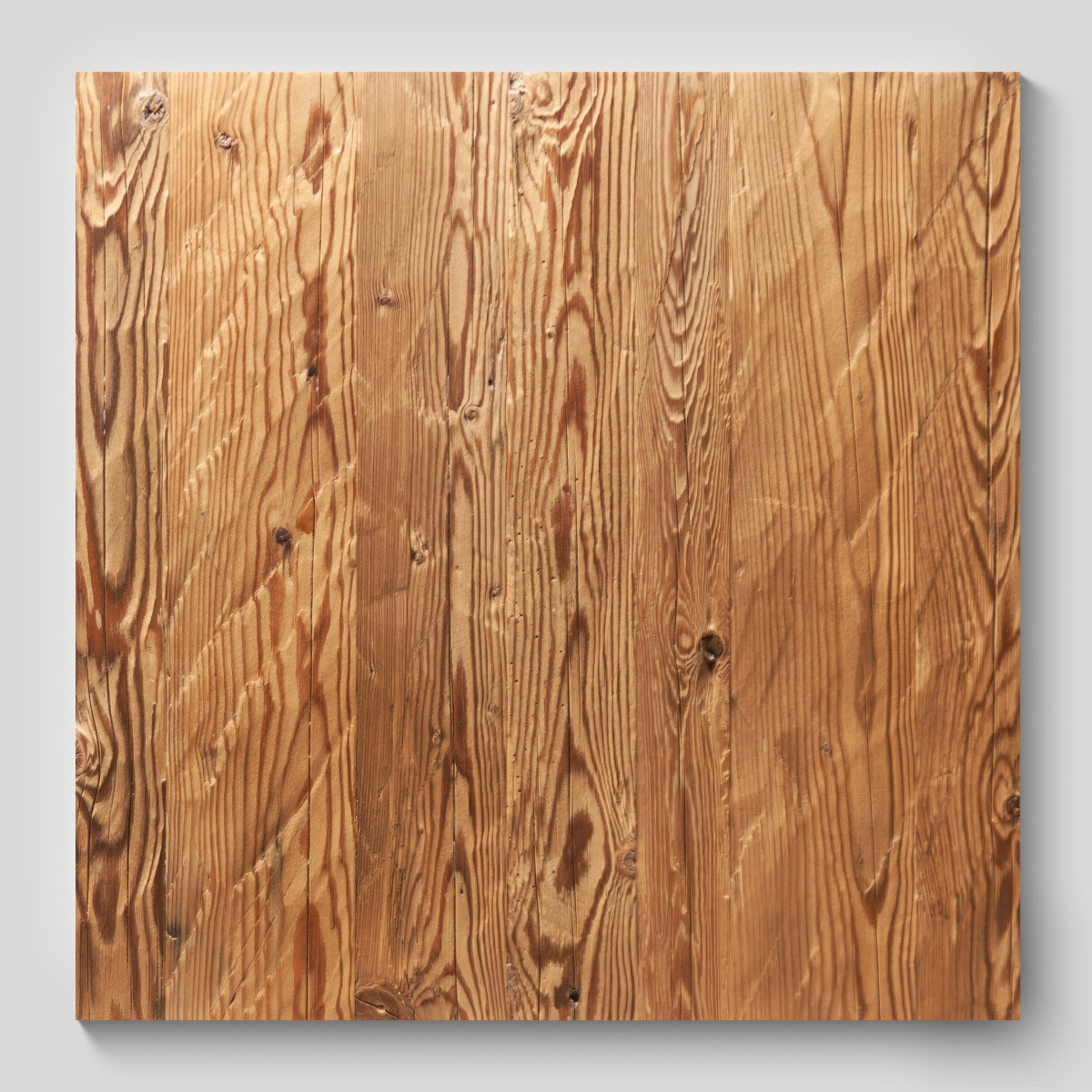 three-layer panel hand-hewn reclaimed wood