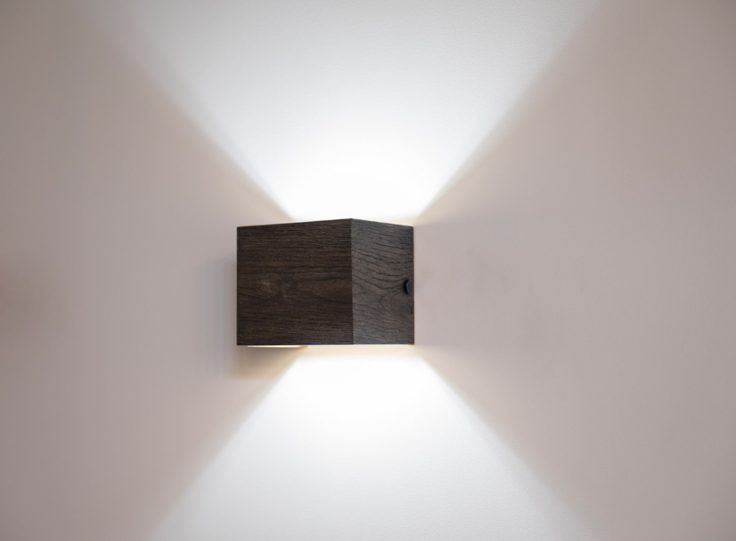 Wall lamp 10x10 cm - Reclaimed wood