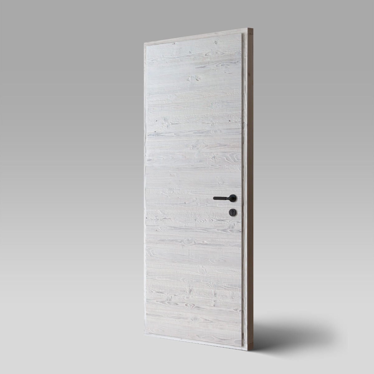 Porte en vieux bois (Whitewash) - Horizontal